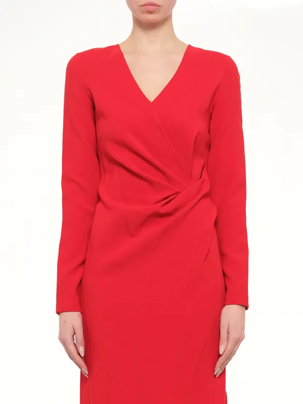 Lanvin Long Dress in Red made by Lanvin