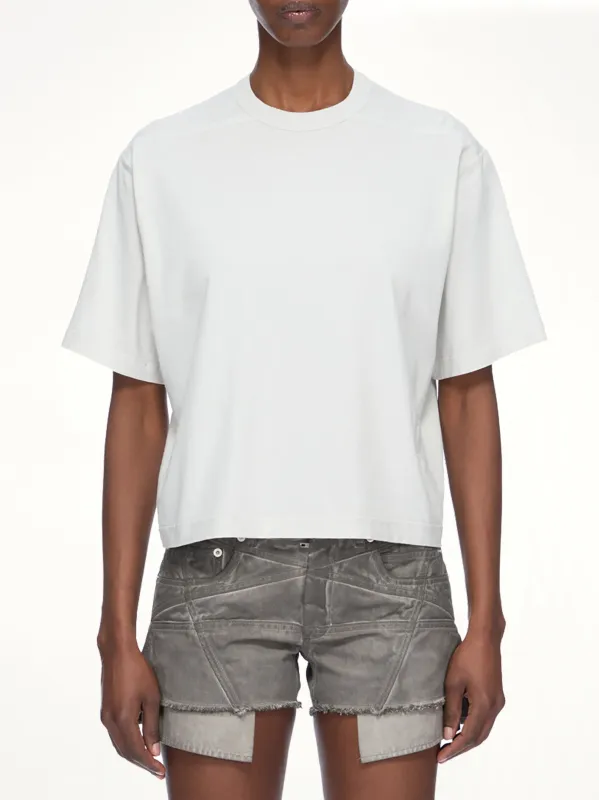 Basic SS T-Shirt in Milk Wash made by Rick Owens