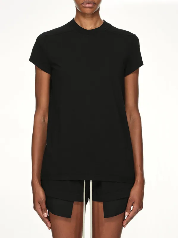 Cotton Jersey Small Level T-Shirt in Black made by Rick Owens