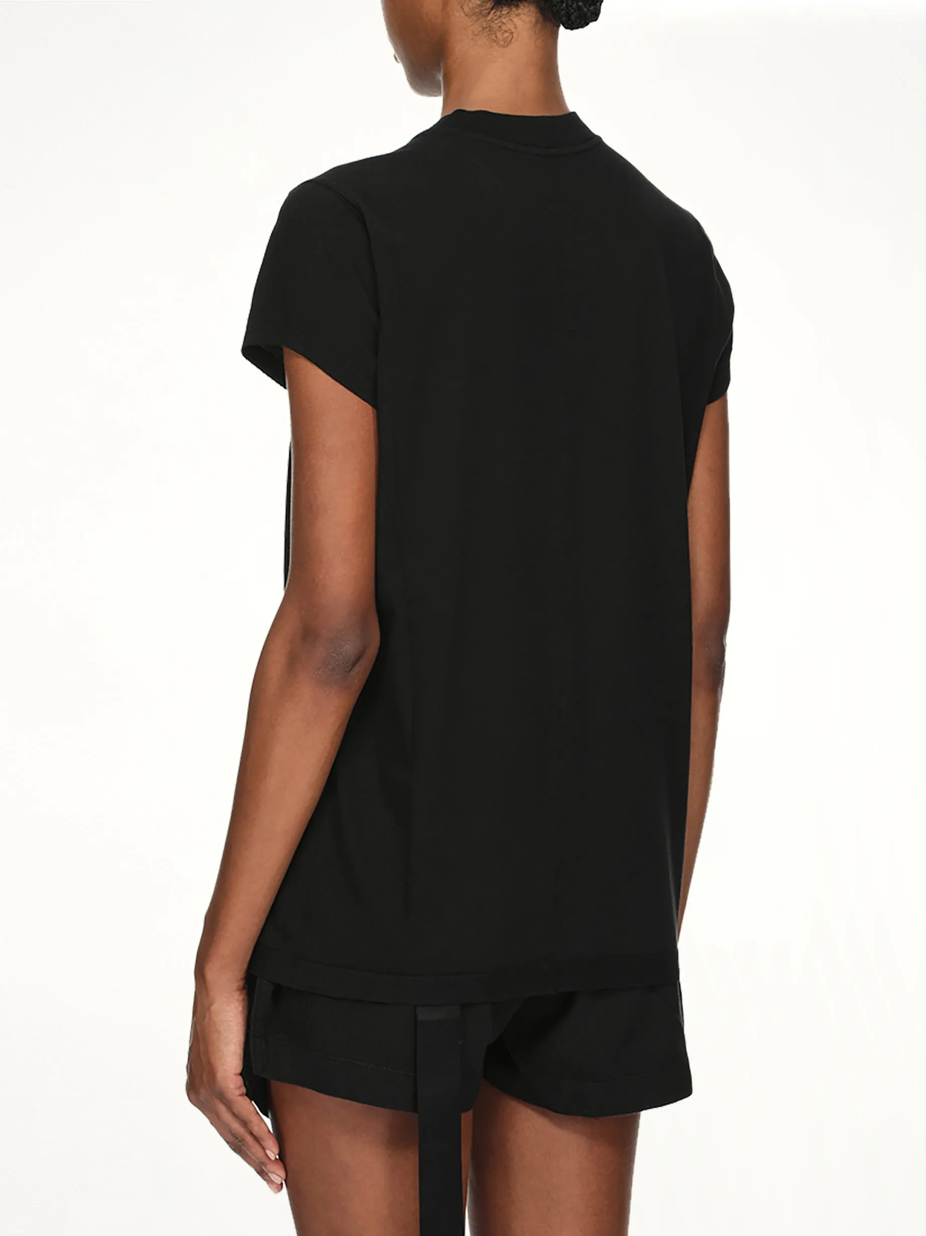 Cotton Jersey Small Level T-Shirt in Black sold by MARAIS product image thumbnail 3