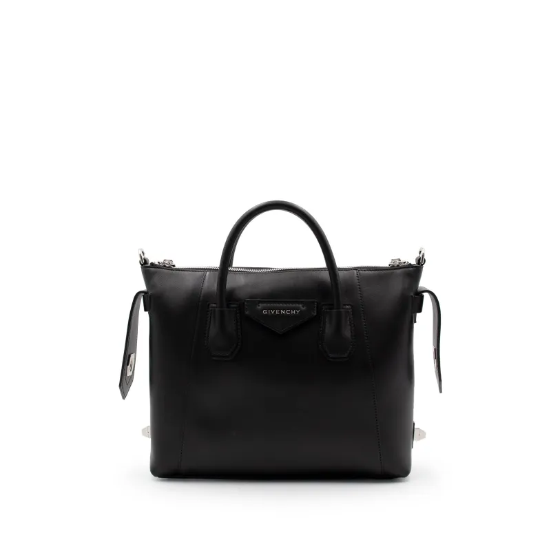 Small Antigona Soft Bag in Calf Leather in Black made by Givenchy