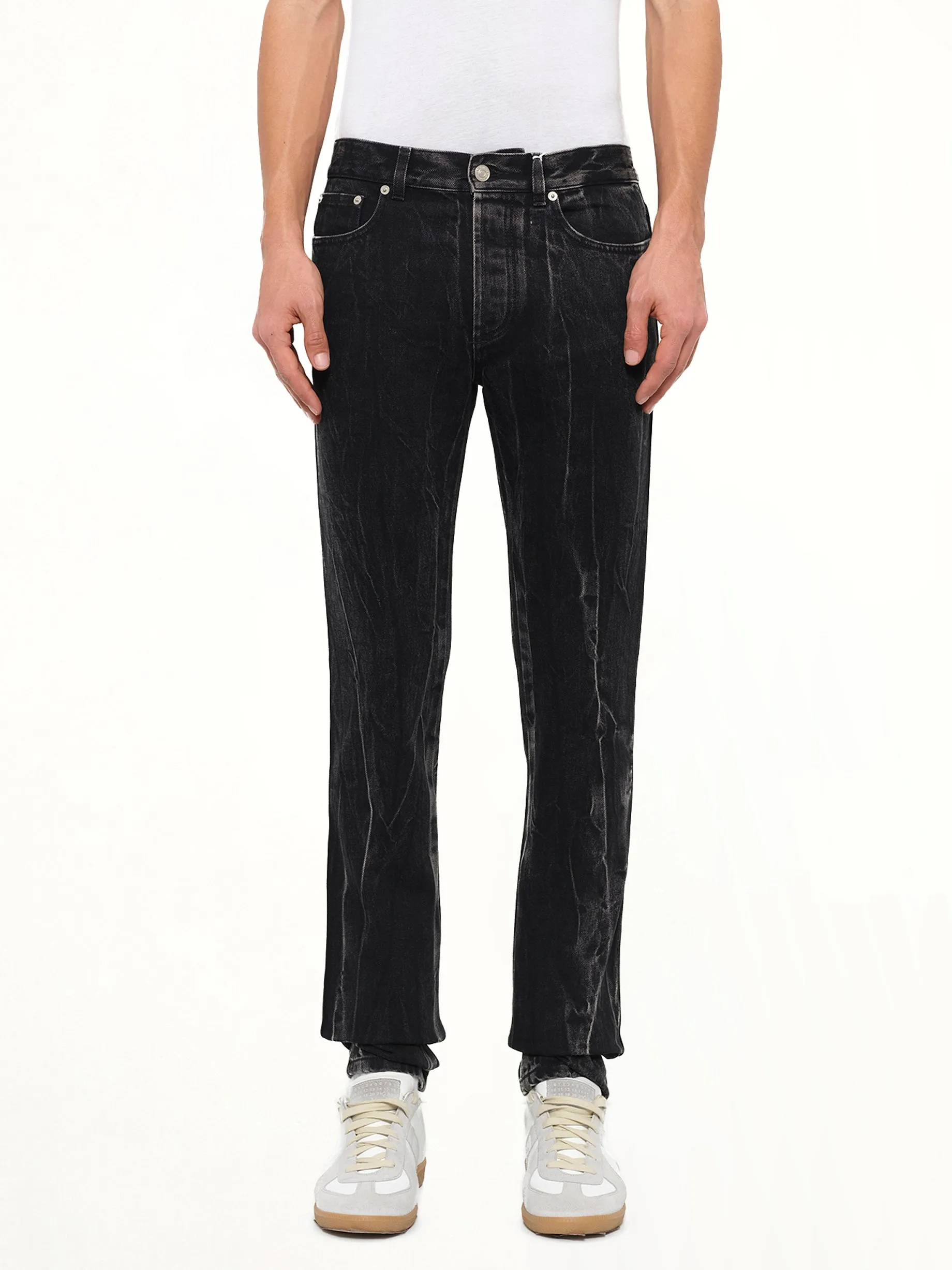 Givenchy Denim Pant in Black/Grey sold by MARAIS