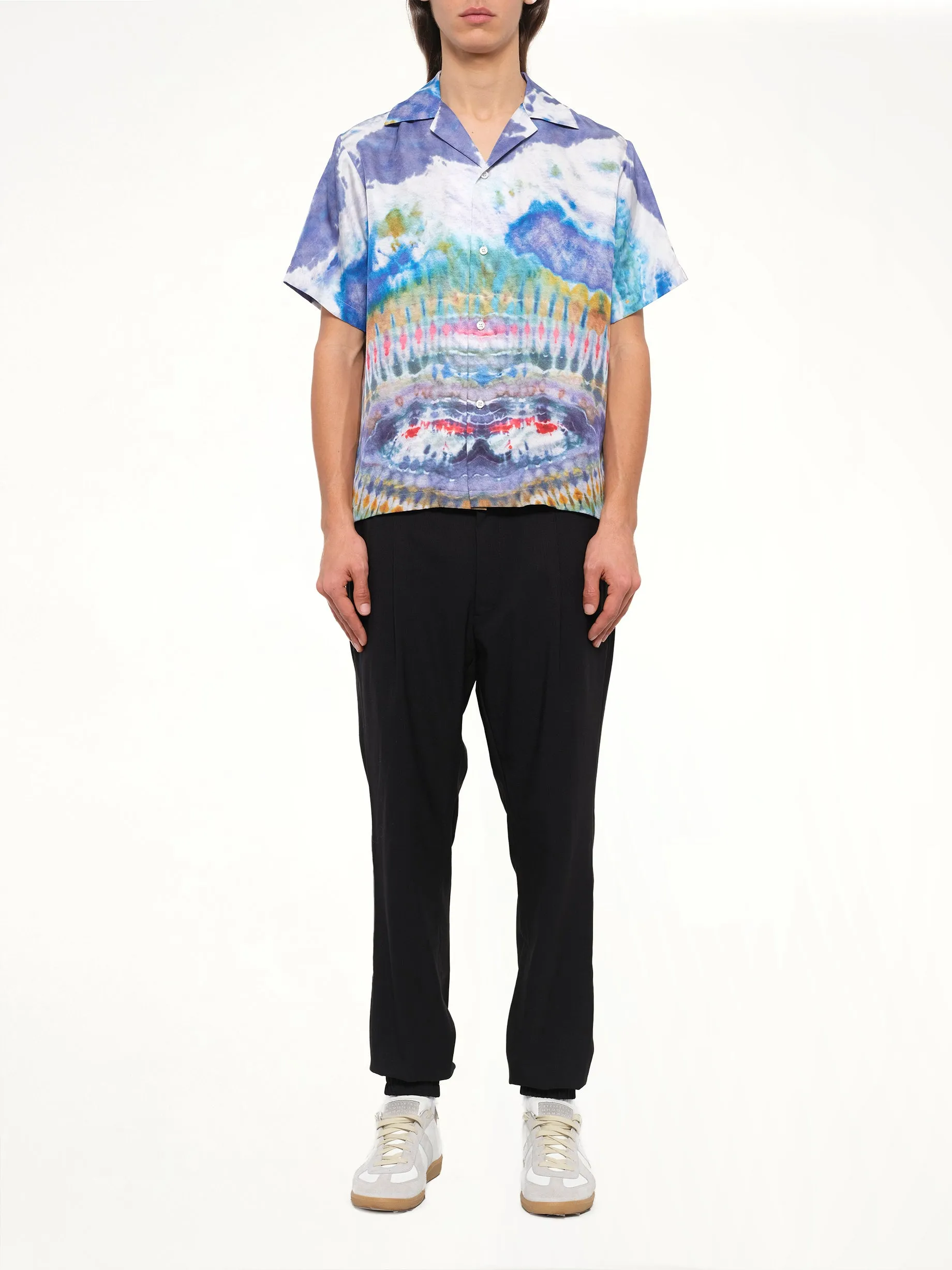 Tie Dye Short Sleeve Shirt in Multicolor sold by MARAIS product image thumbnail 2