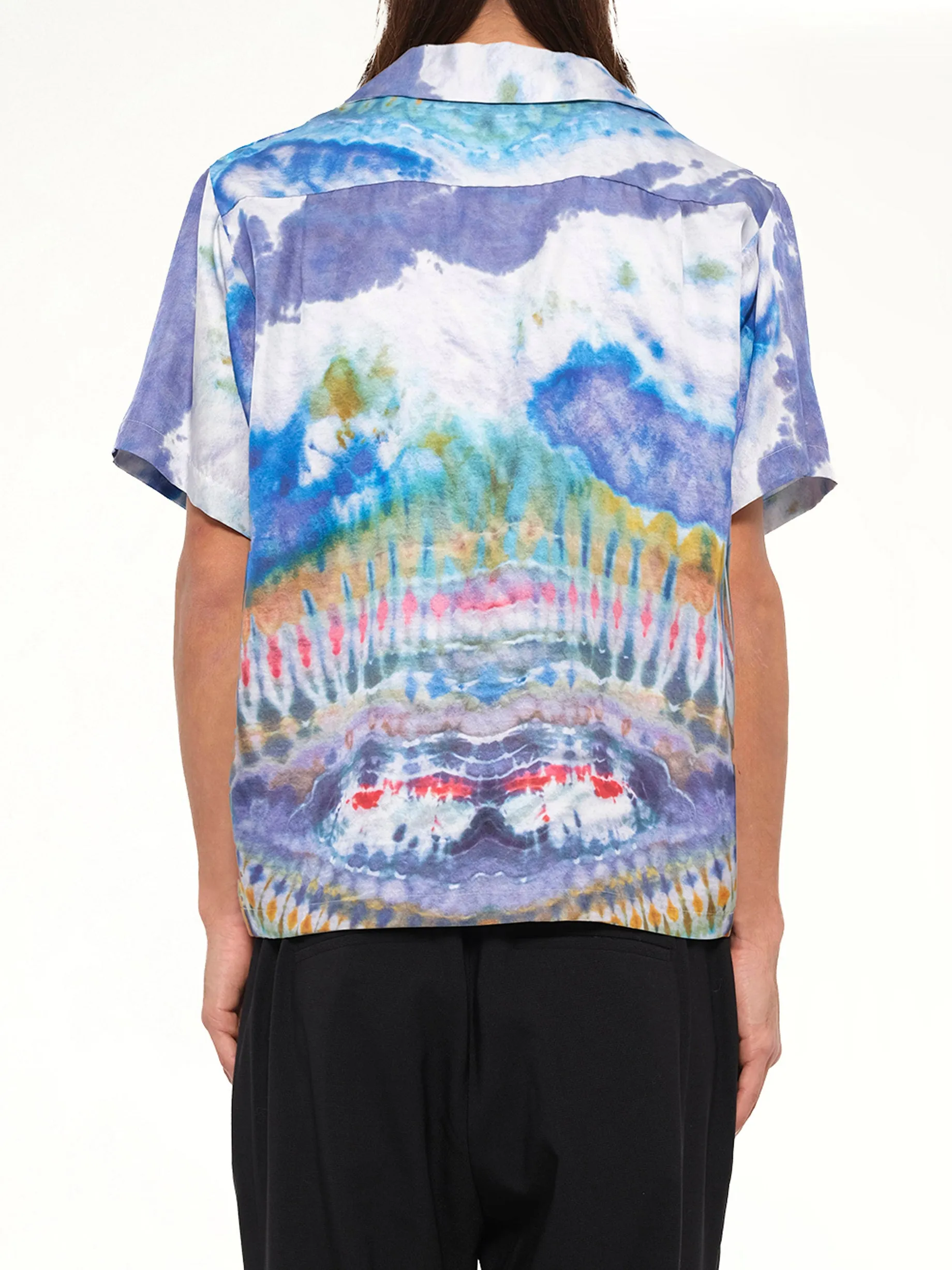 Tie Dye Short Sleeve Shirt in Multicolor sold by MARAIS product image thumbnail 3