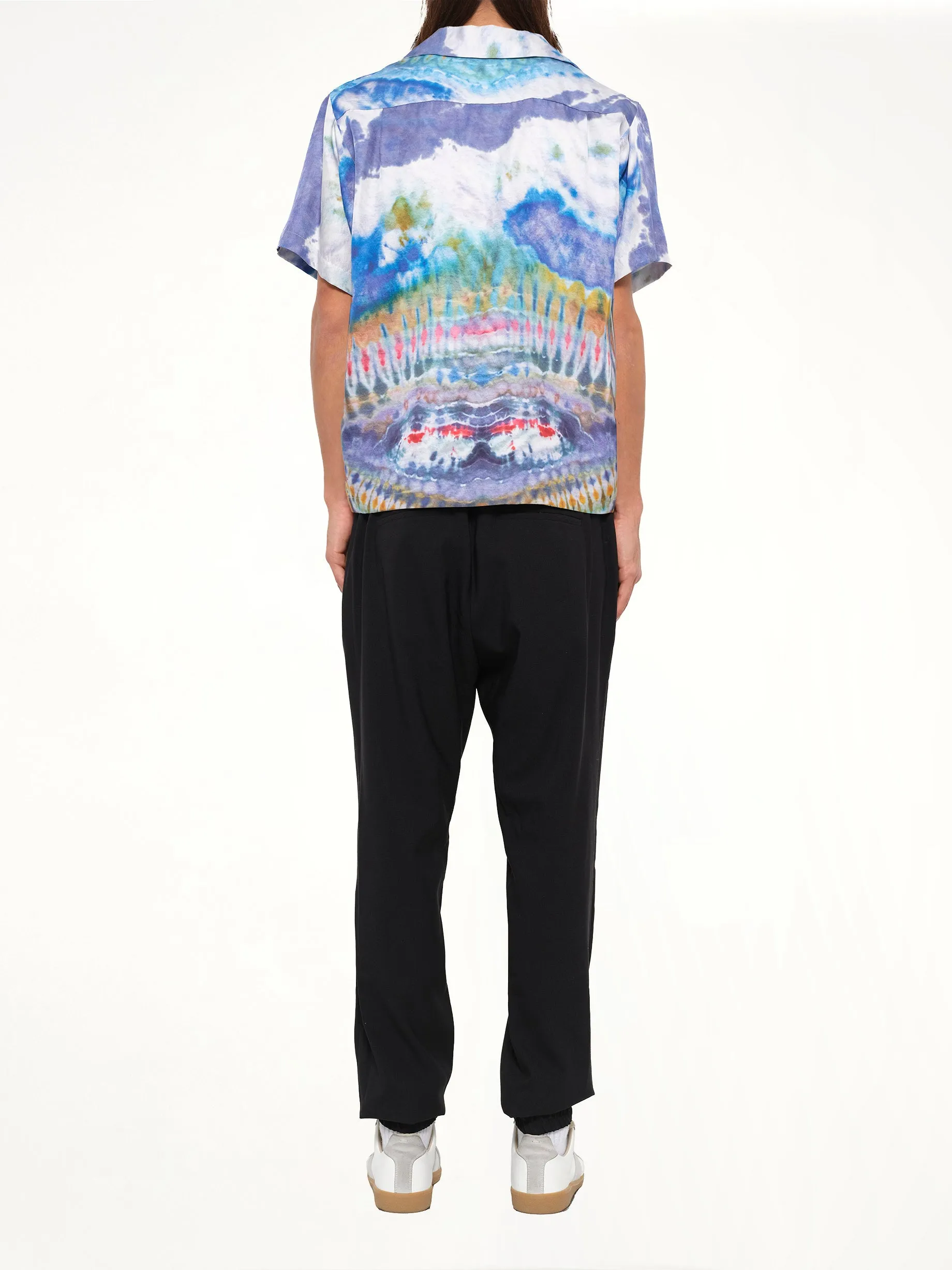 Tie Dye Short Sleeve Shirt in Multicolor sold by MARAIS product image thumbnail 4