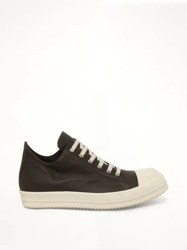 Low Sneaks in Grease/Milk made by Rick Owens
