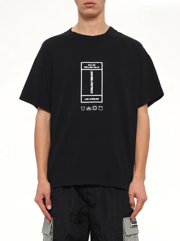 Rolling Hills T-Shirt in Black made by MARAIS