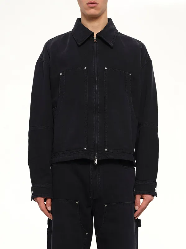 Denim Work Jacket in Vintage Black made by AMIRI