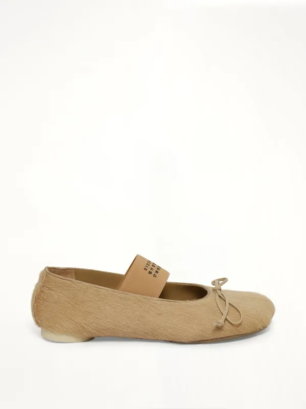 Pony Ballet Shoes in Marzipan made by Maison Margiela