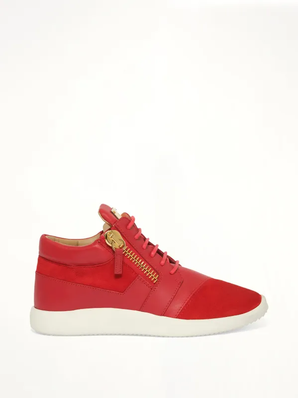 Camoscio in Fiamma Sneaker in Black made by Giuseppe Zanotti