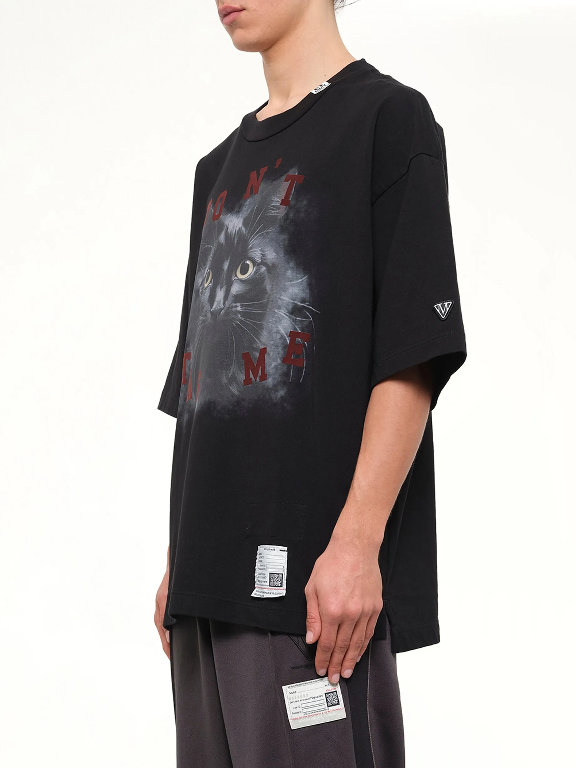 Cat Printed T-Shirt in Black sold by MARAIS product image thumbnail 3