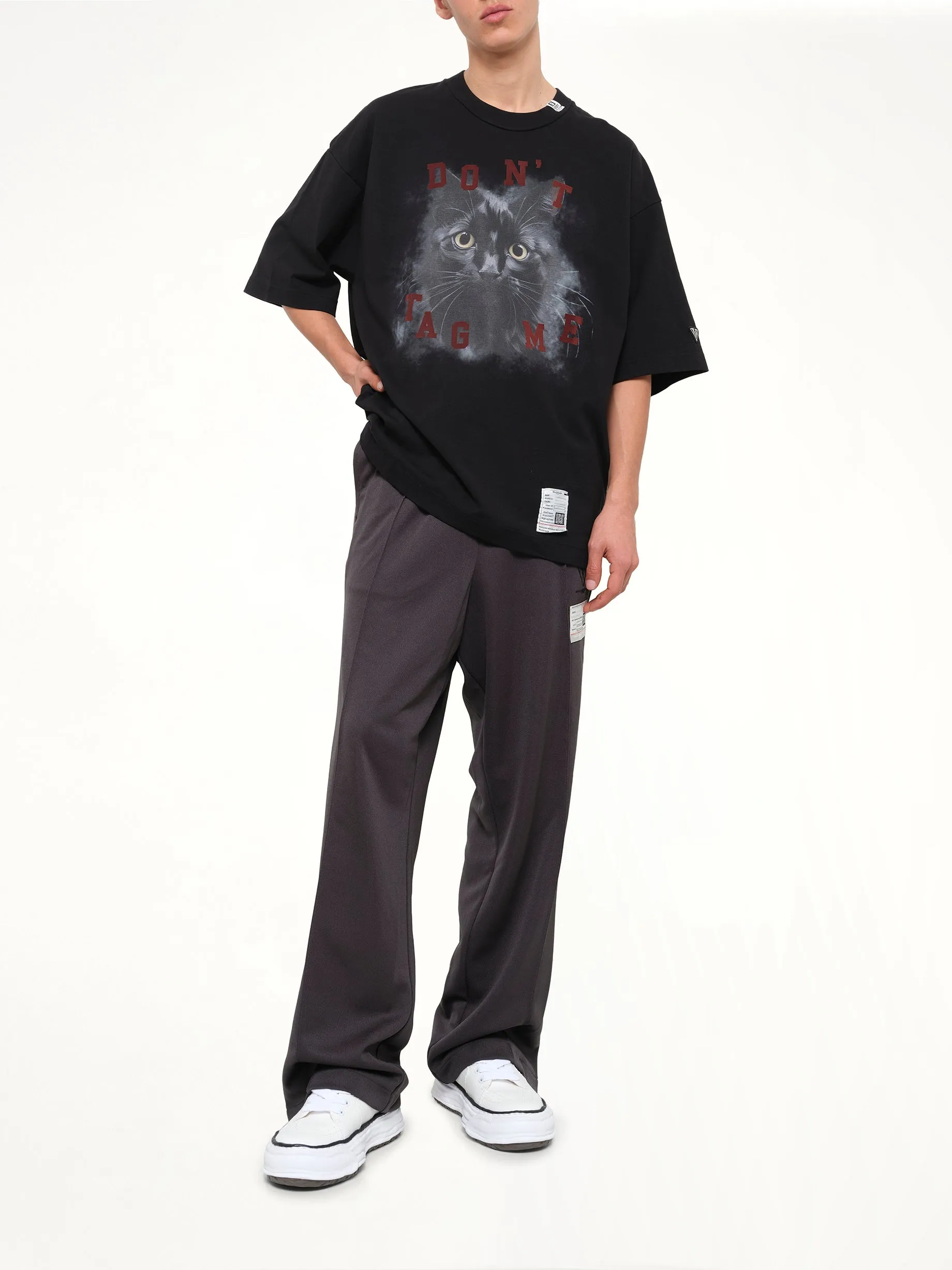 Cat Printed T-Shirt in Black sold by MARAIS product image thumbnail 4