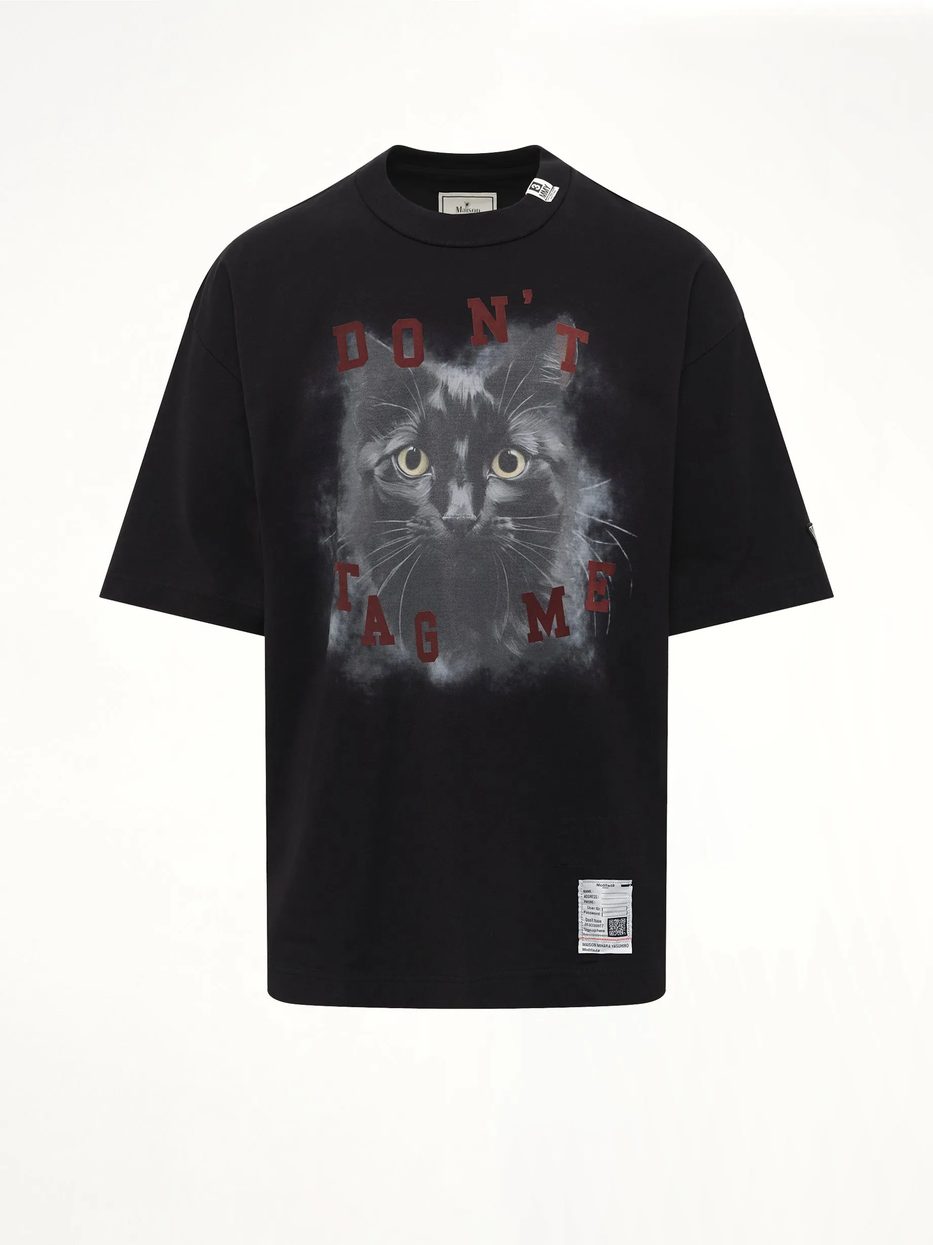 Cat Printed T-Shirt in Black sold by MARAIS product image thumbnail 2