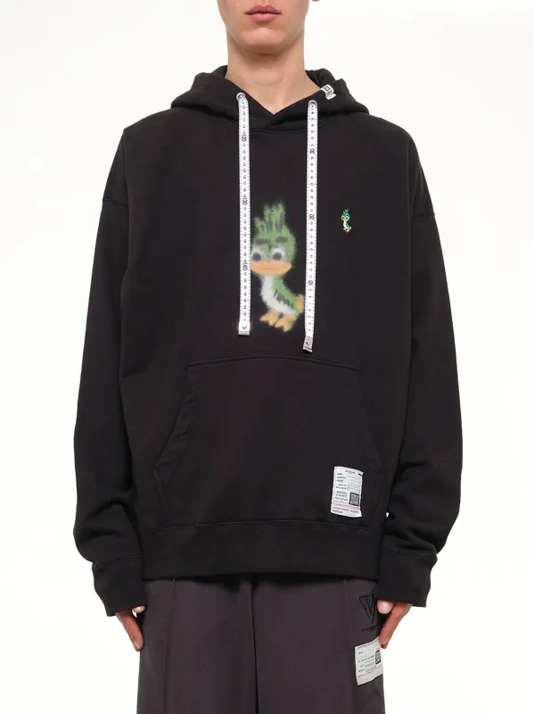 Leon Printed Sweat Hoodie in Black made by Maison MIHARA YASUHIRO