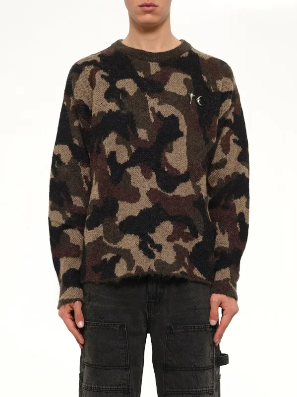 TC Infintry Knit Sweater in Camo made by Thug club
