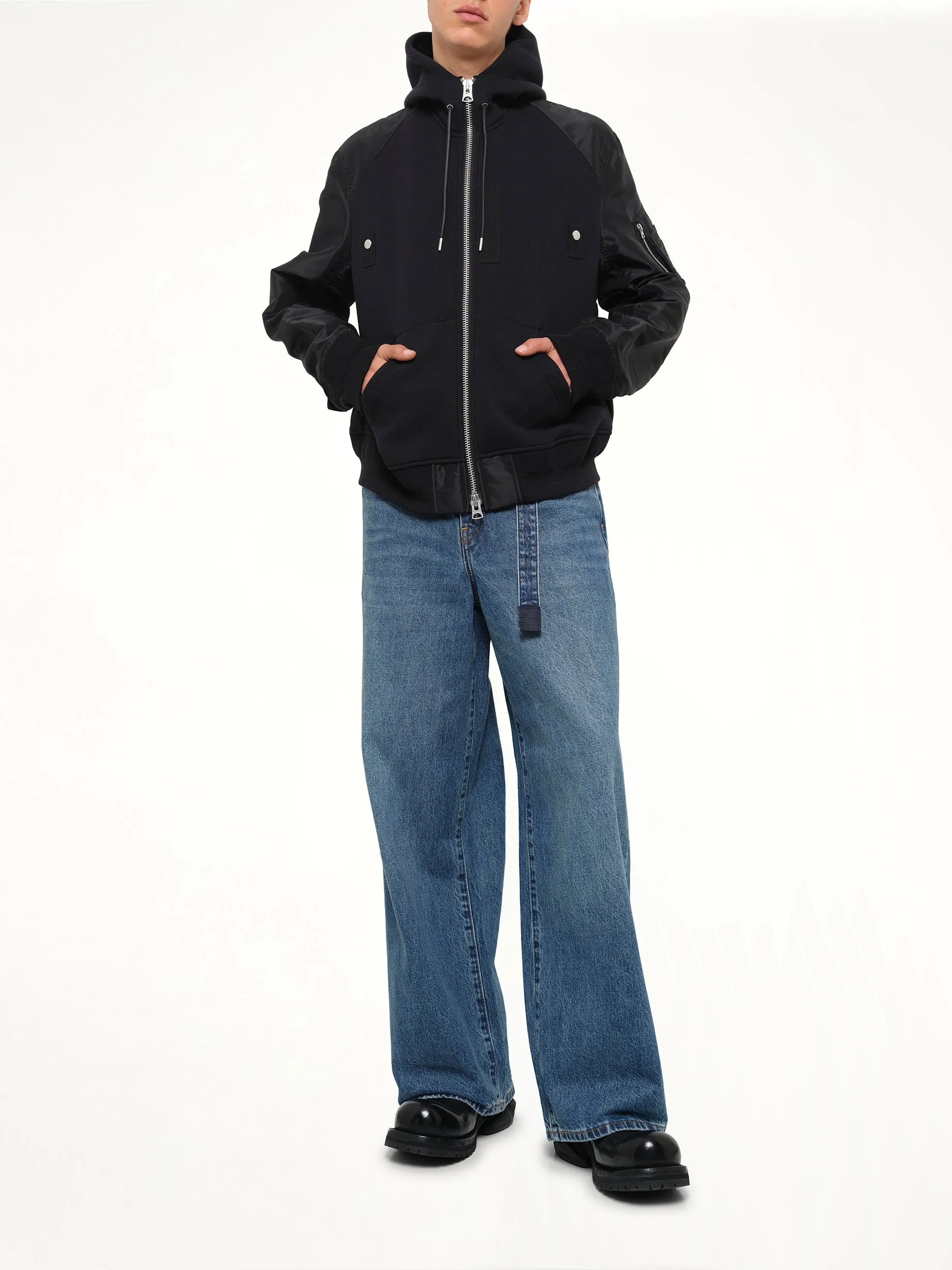 Sponge Sweat Hoodie in Black sold by MARAIS product image thumbnail 4