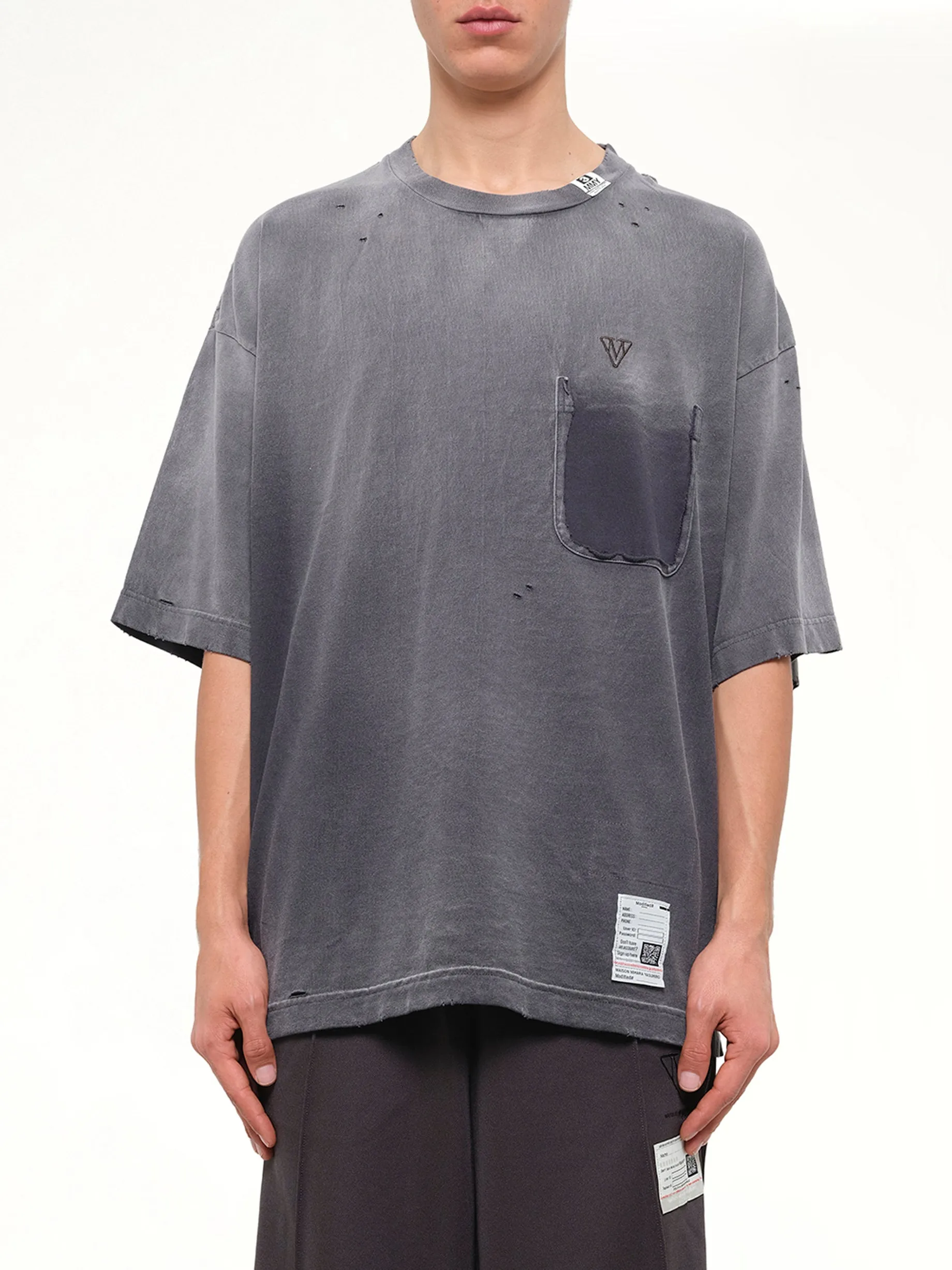 Sun Faded T-Shirt in Black sold by MARAIS