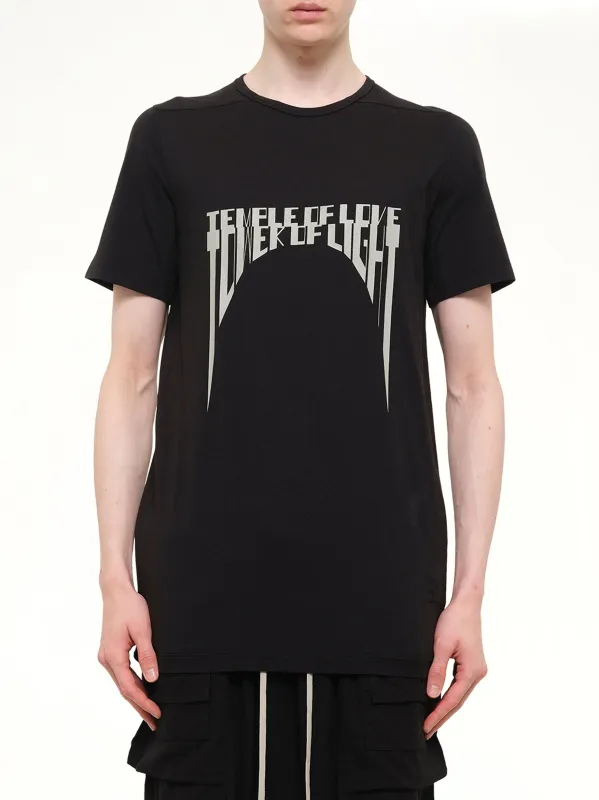 Tower of Light Level T-Shirt in Black/Pearl made by Rick Owens