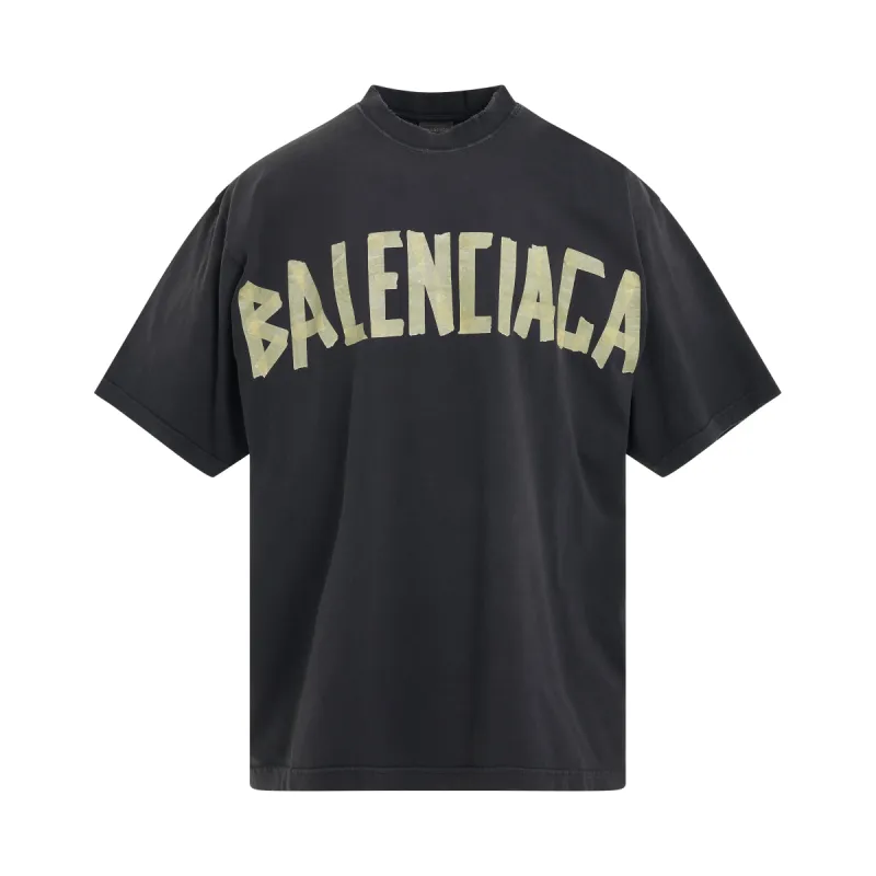 Tape Type Vintage Medium Fit T-Shirt in Washed Black sold by MARAIS