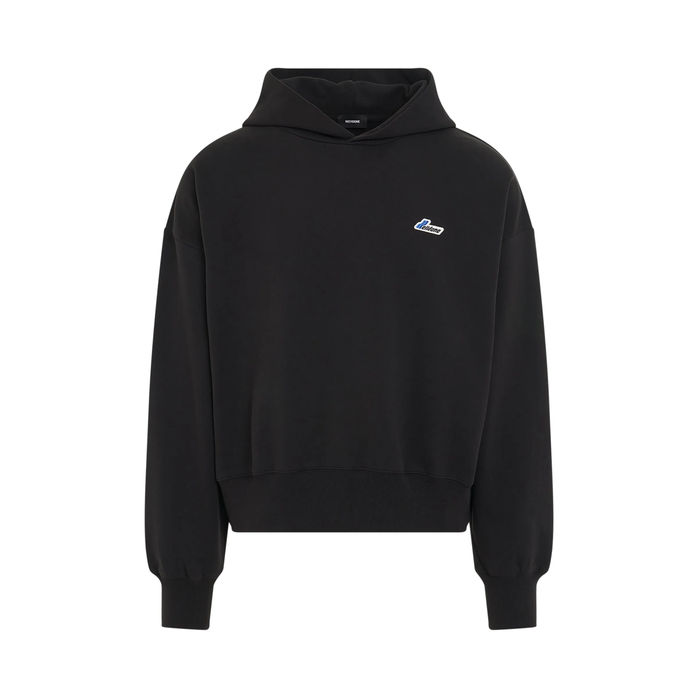 Logo Embroidered Wappen Hoodie in Black sold by MARAIS