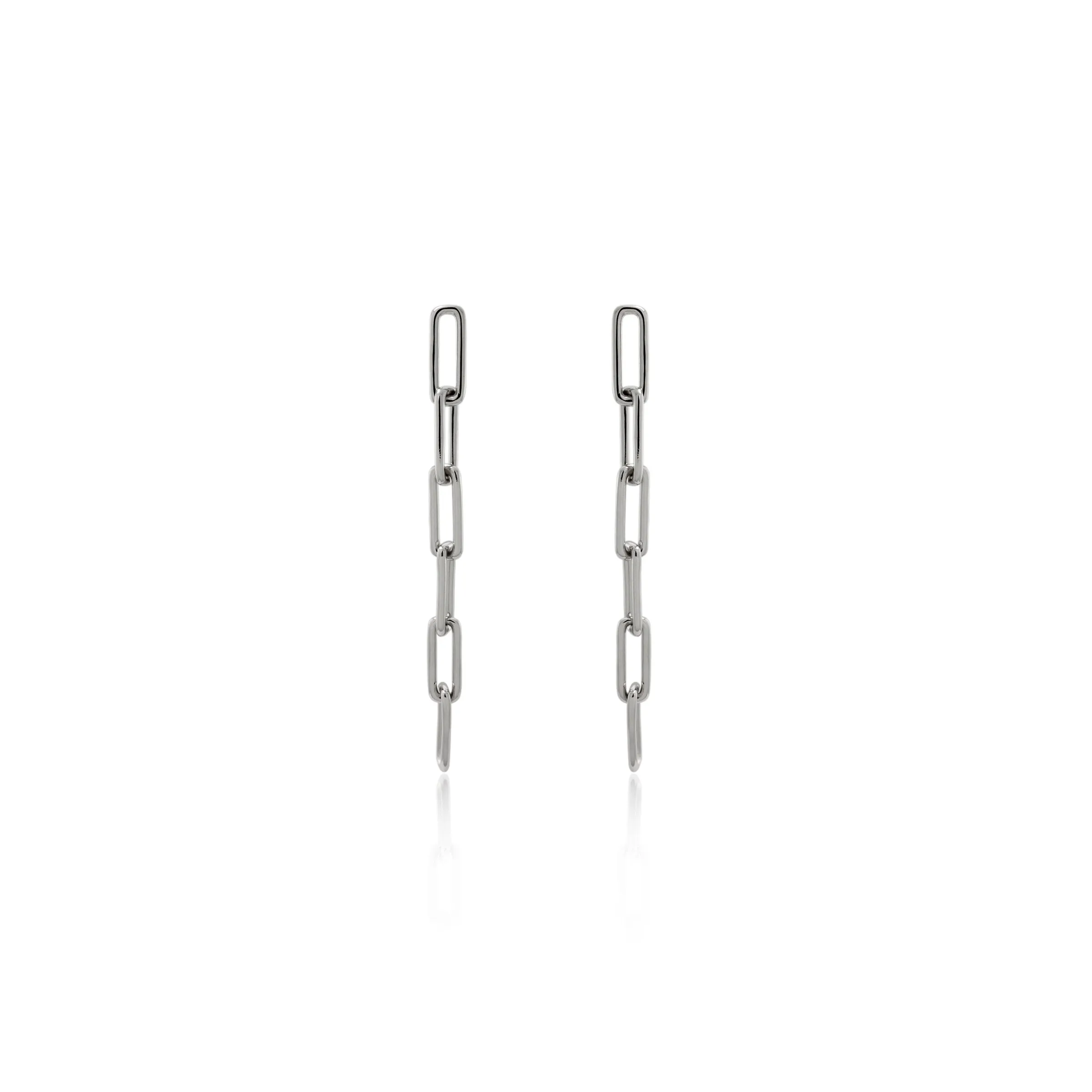 Chunky Chain Earrings in Silver sold by MARAIS