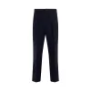 Wool Herringbone Trousers in Navy sold by MARAIS