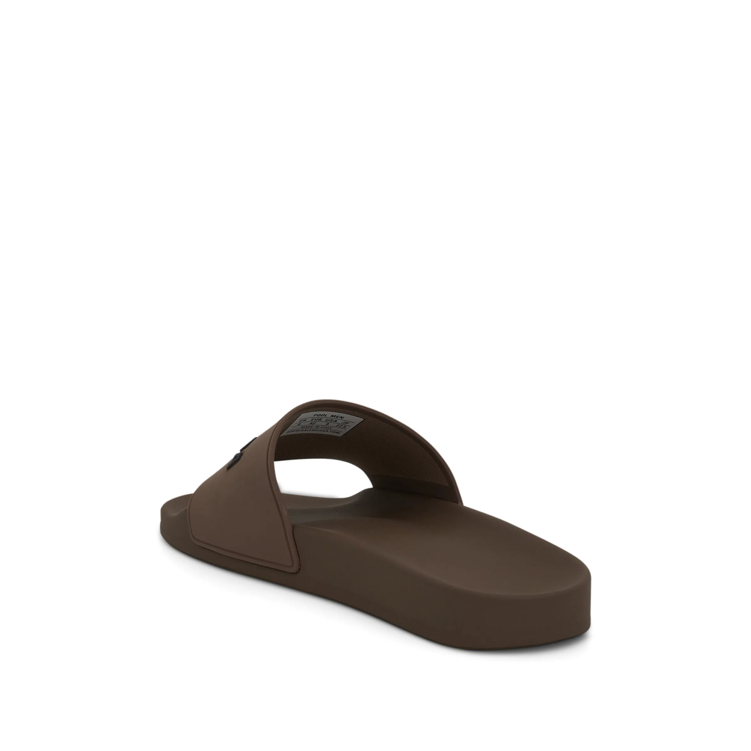 3D Logo Rubber Pool Slide Sandal in Taupe/Black sold by MARAIS product image thumbnail 3