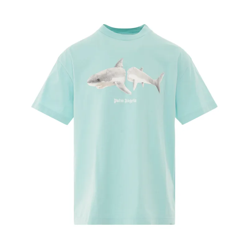 Broken Shark Classic T-Shirt in Light Blue/White sold by MARAIS