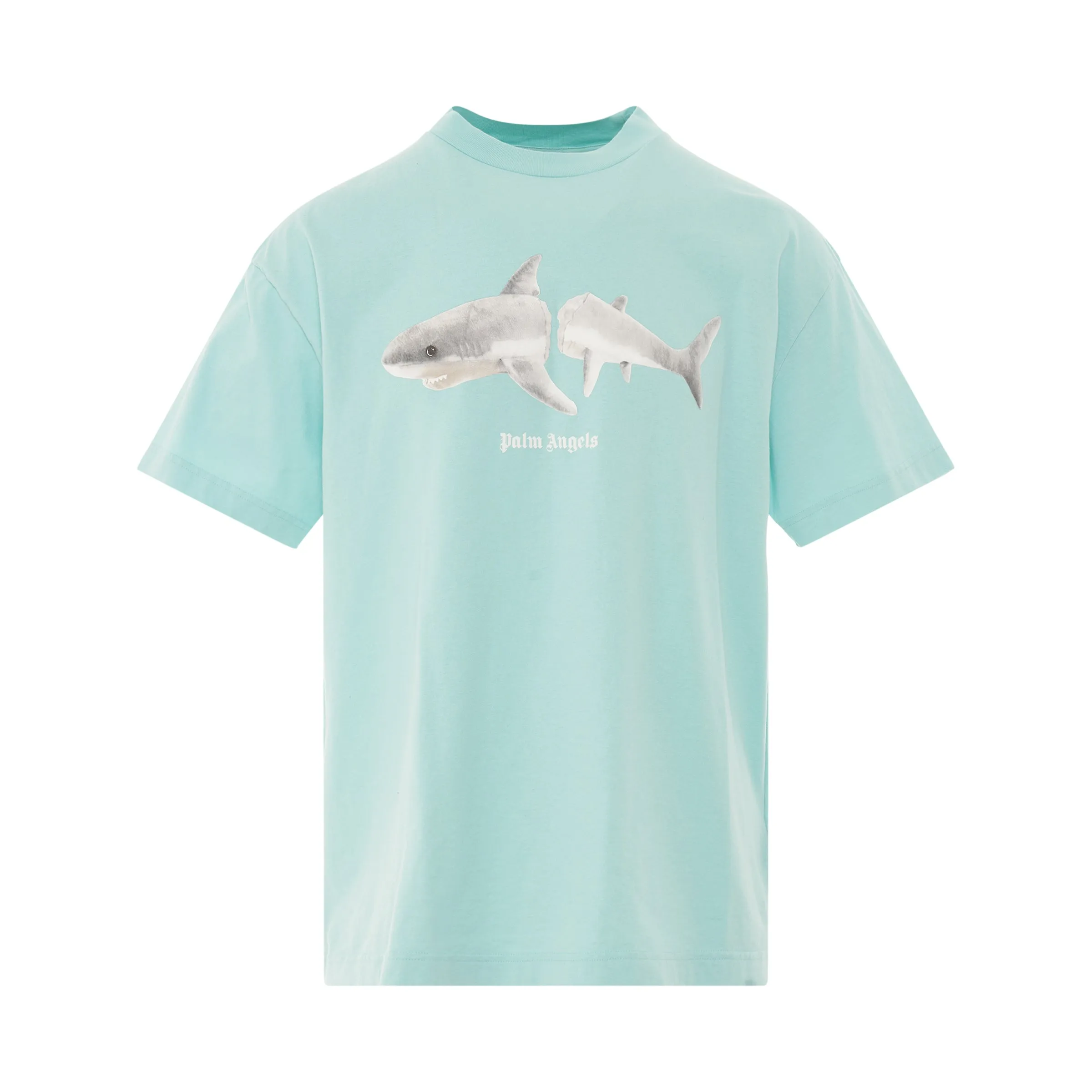 Broken Shark Classic T-Shirt in Light Blue/White sold by MARAIS