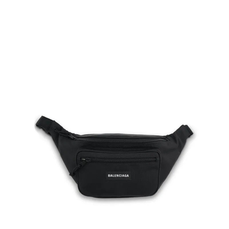 Nylon Casual Belt Bag in Black sold by MARAIS