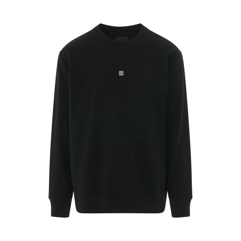 4G Embroidered Logo Sweatshirt in Black sold by MARAIS