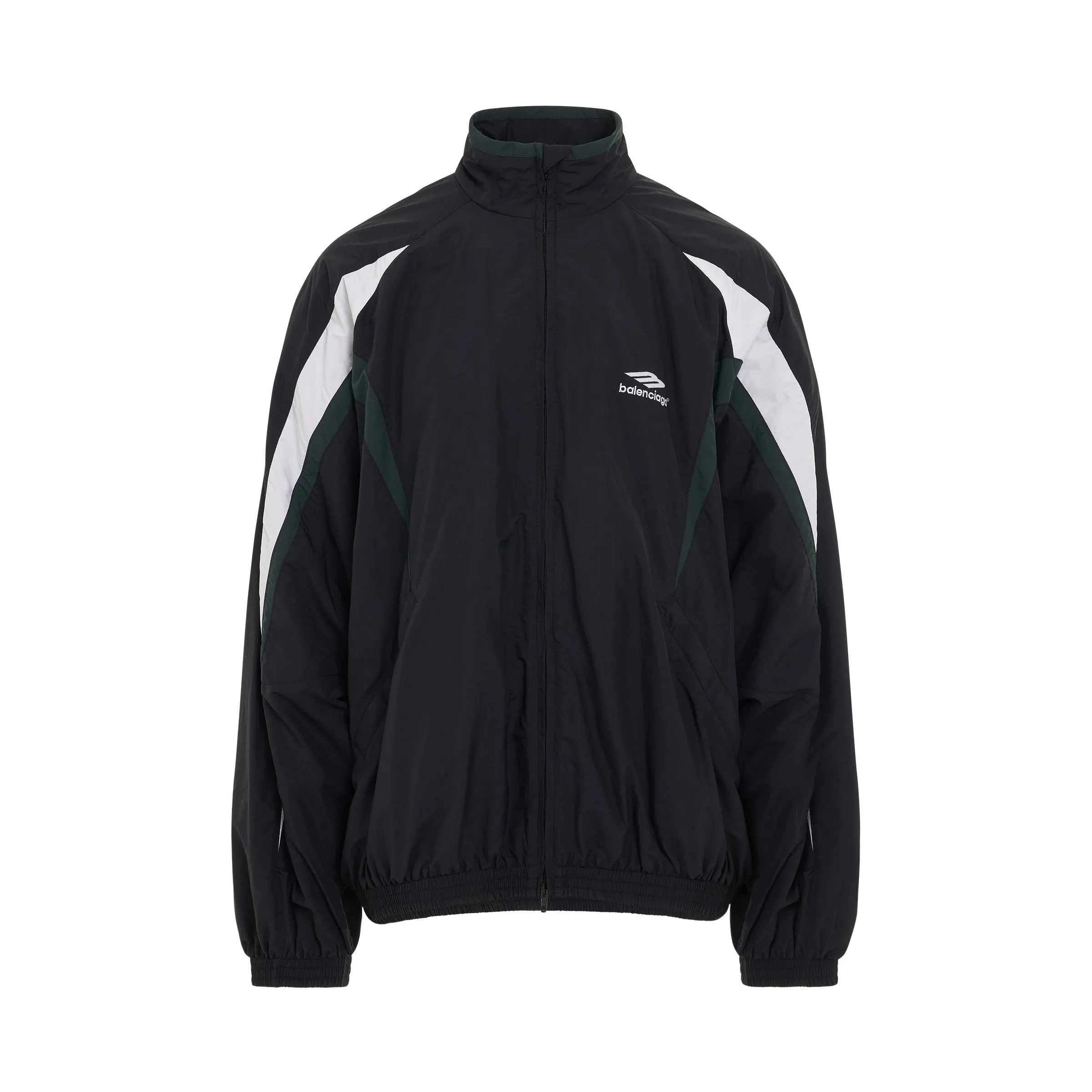 Logo Track Suit Jacket in Black sold by MARAIS
