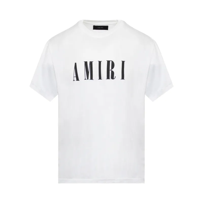 Amiri Core Logo T-Shirts in White sold by MARAIS