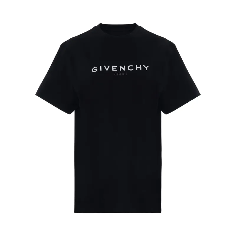 Reverse Logo Classic Fit T-Shirt in Black sold by MARAIS