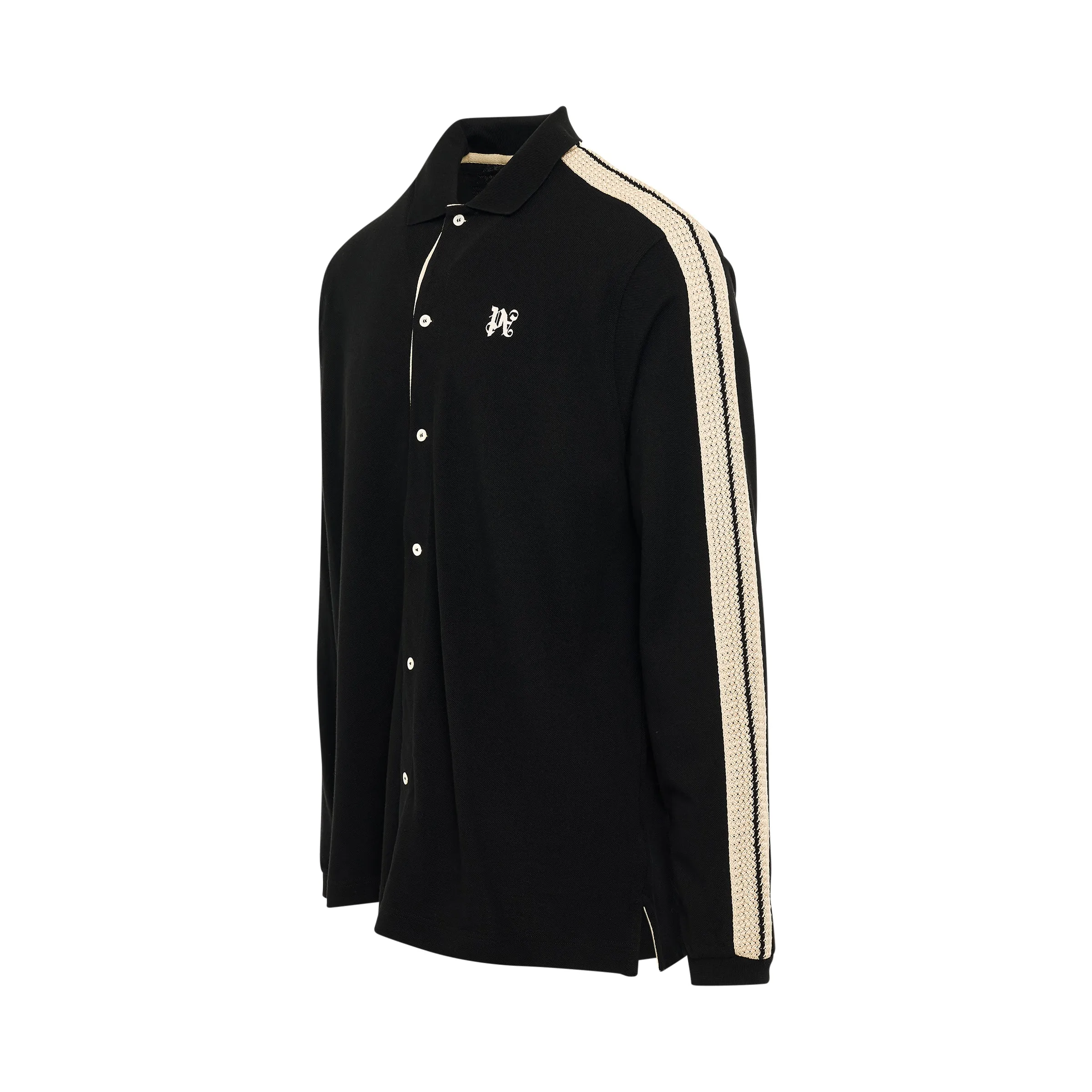 Classic Monogram Piquet Trackshirt in Black sold by MARAIS product image thumbnail 2
