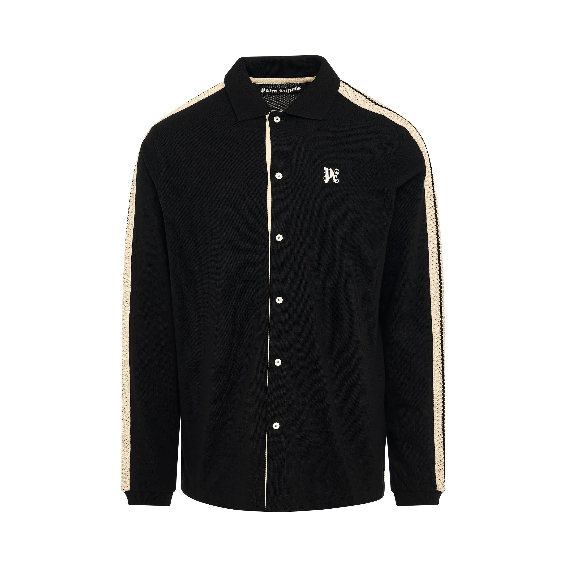 Classic Monogram Piquet Trackshirt in Black sold by MARAIS