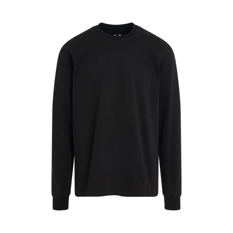 Long Sleeve Short Sweatshirt in Black sold by MARAIS