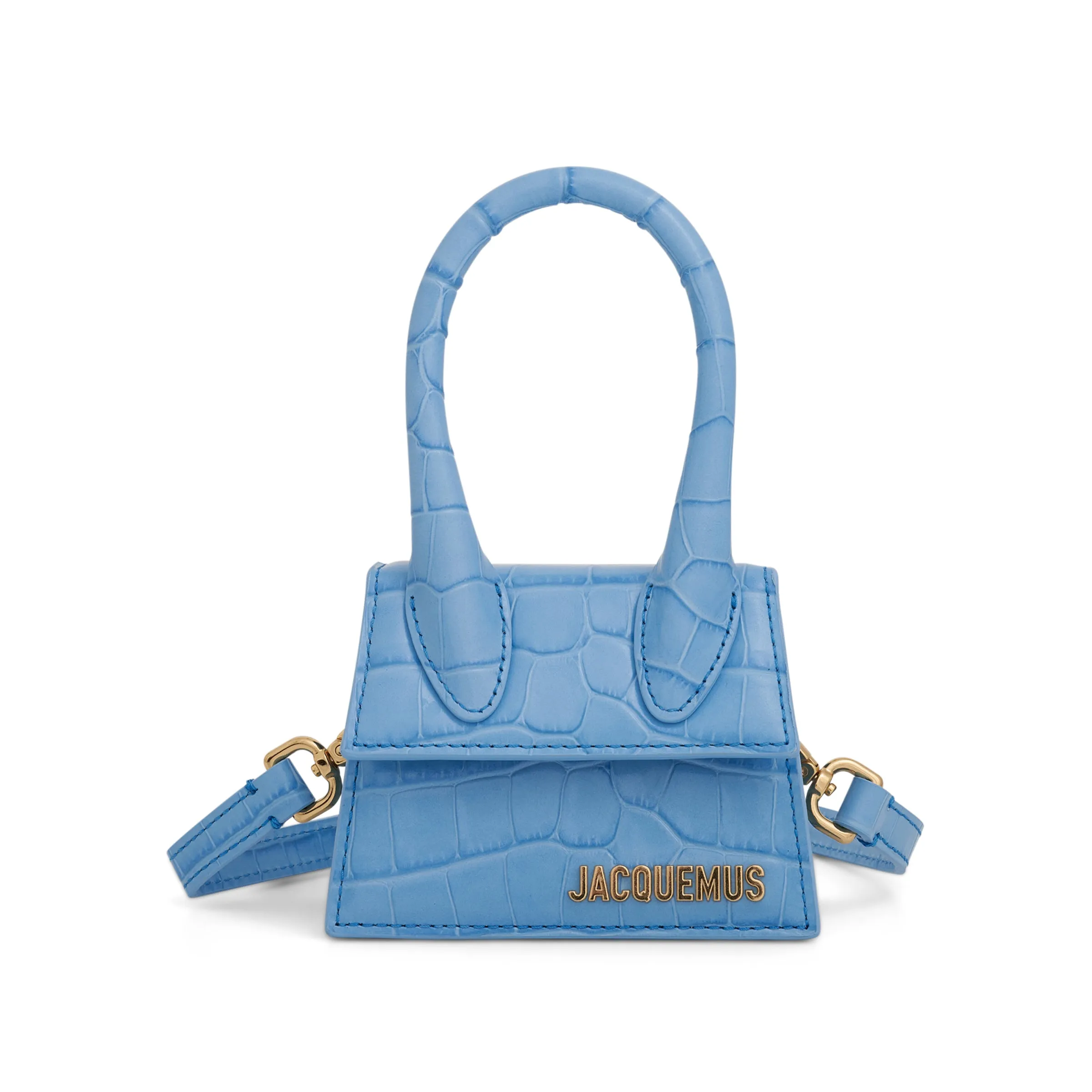 Le Chiquito Mini Leather Bag in Blue sold by MARAIS