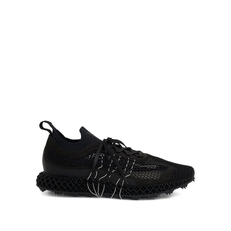 Runner 4D Halo Sneakers in Black/Off White sold by MARAIS