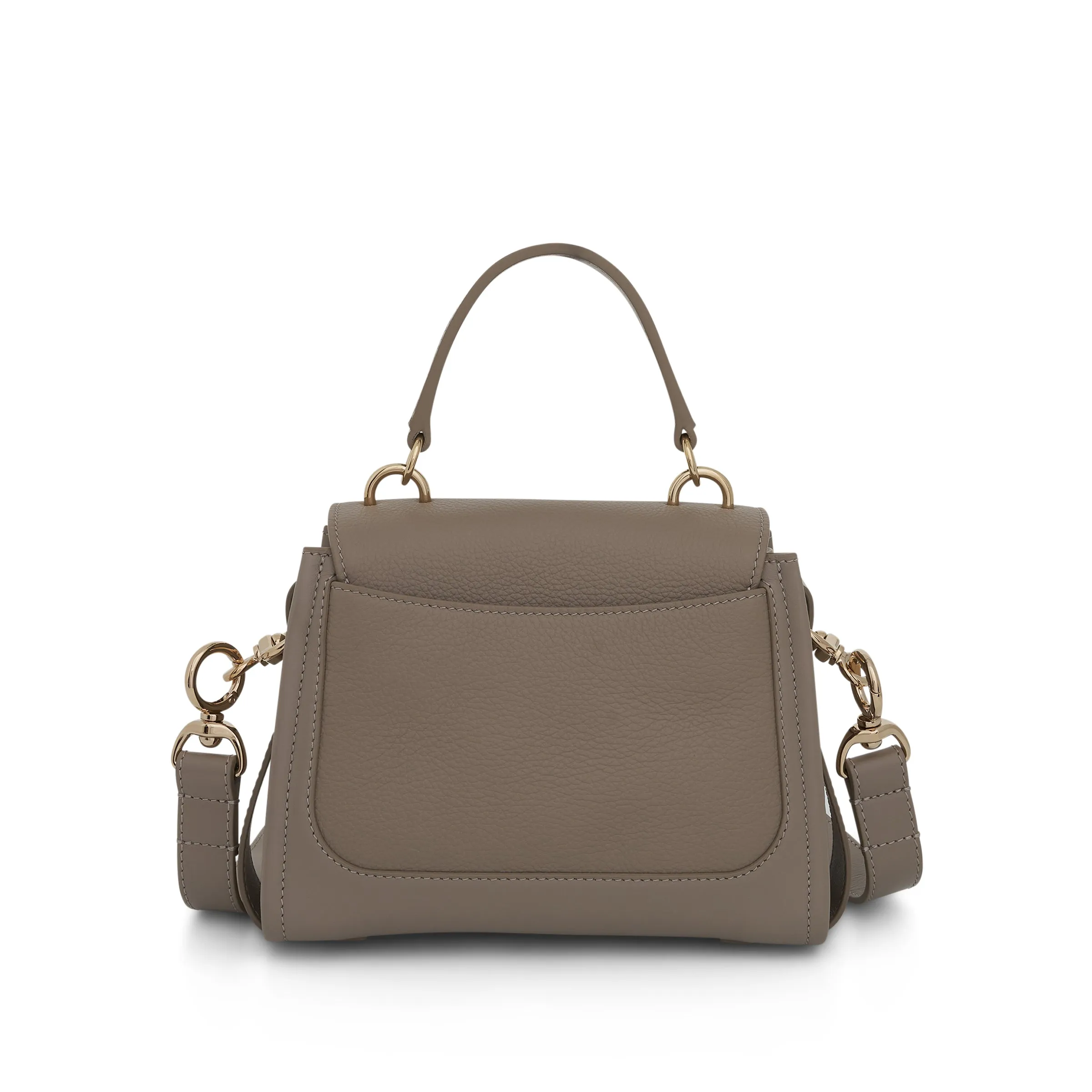 Mini Tess Day Bag in Grained & Shiny Calfskin in Motty Grey sold by MARAIS product image thumbnail 2