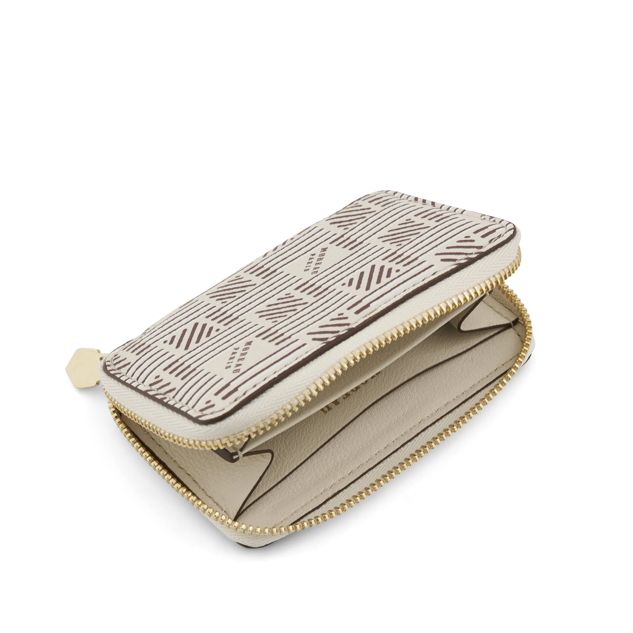 Mini Zip Wallet in Champagne sold by MARAIS product image thumbnail 3