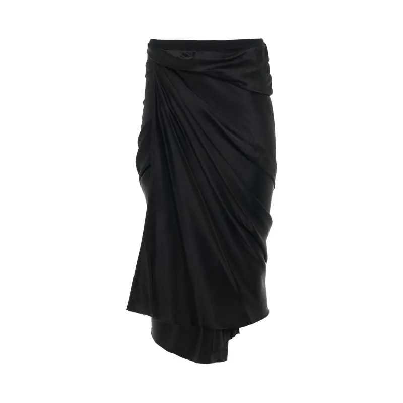 Wrap Skirt in Black sold by MARAIS