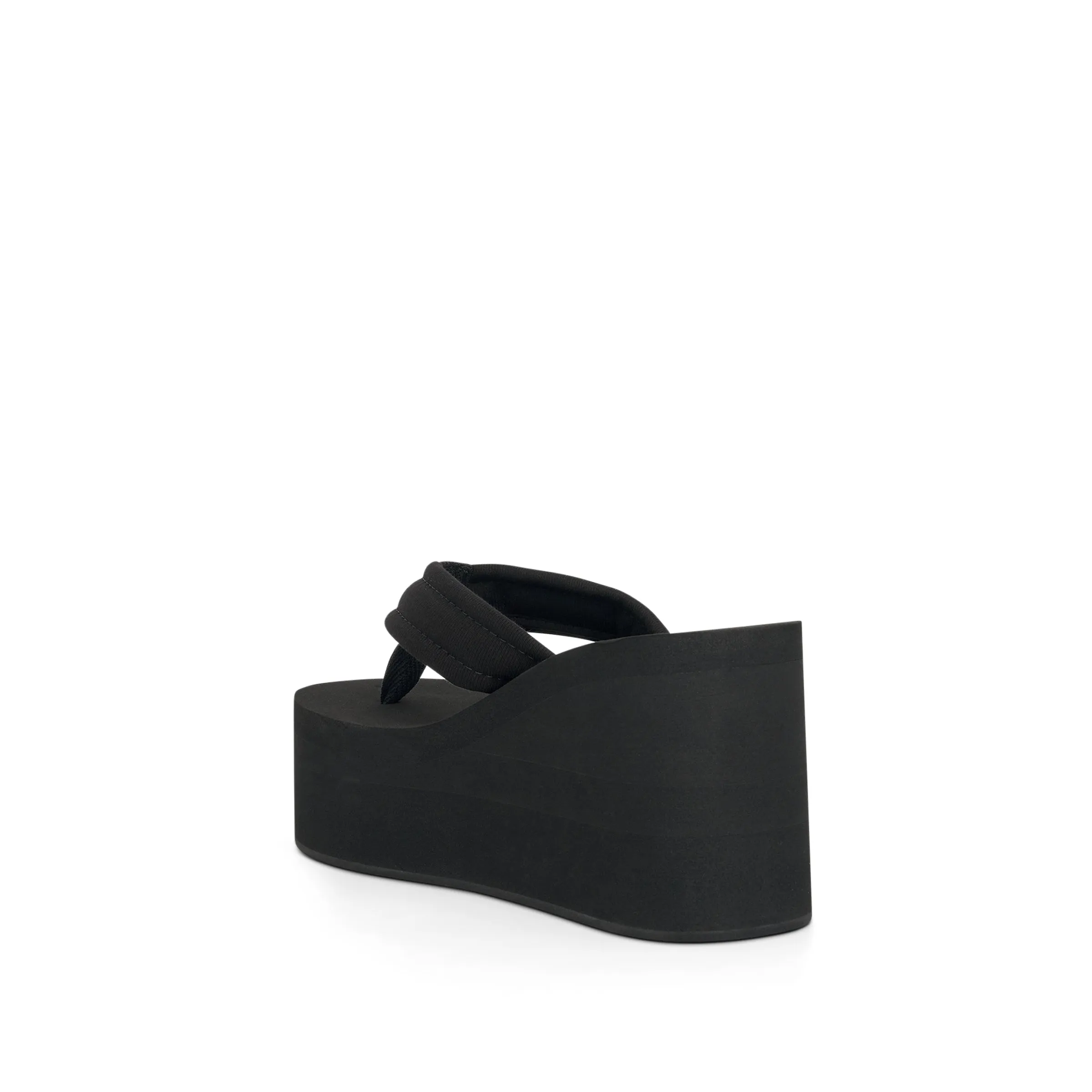Branded Wedge Sandal in Black sold by MARAIS product image thumbnail 3