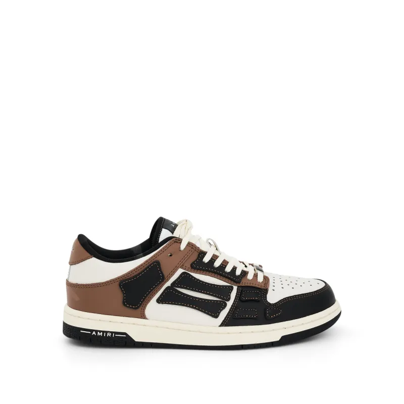 Skeleton Sneaker in Black/Brown made by AMIRI