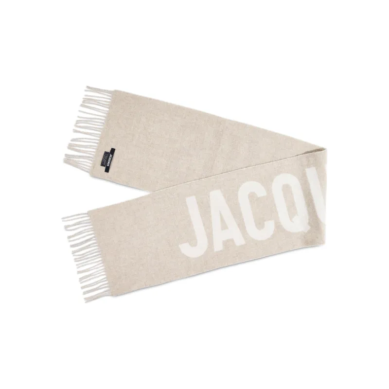 L'echarpe Jacquemus Scarf in Multi Beige sold by MARAIS