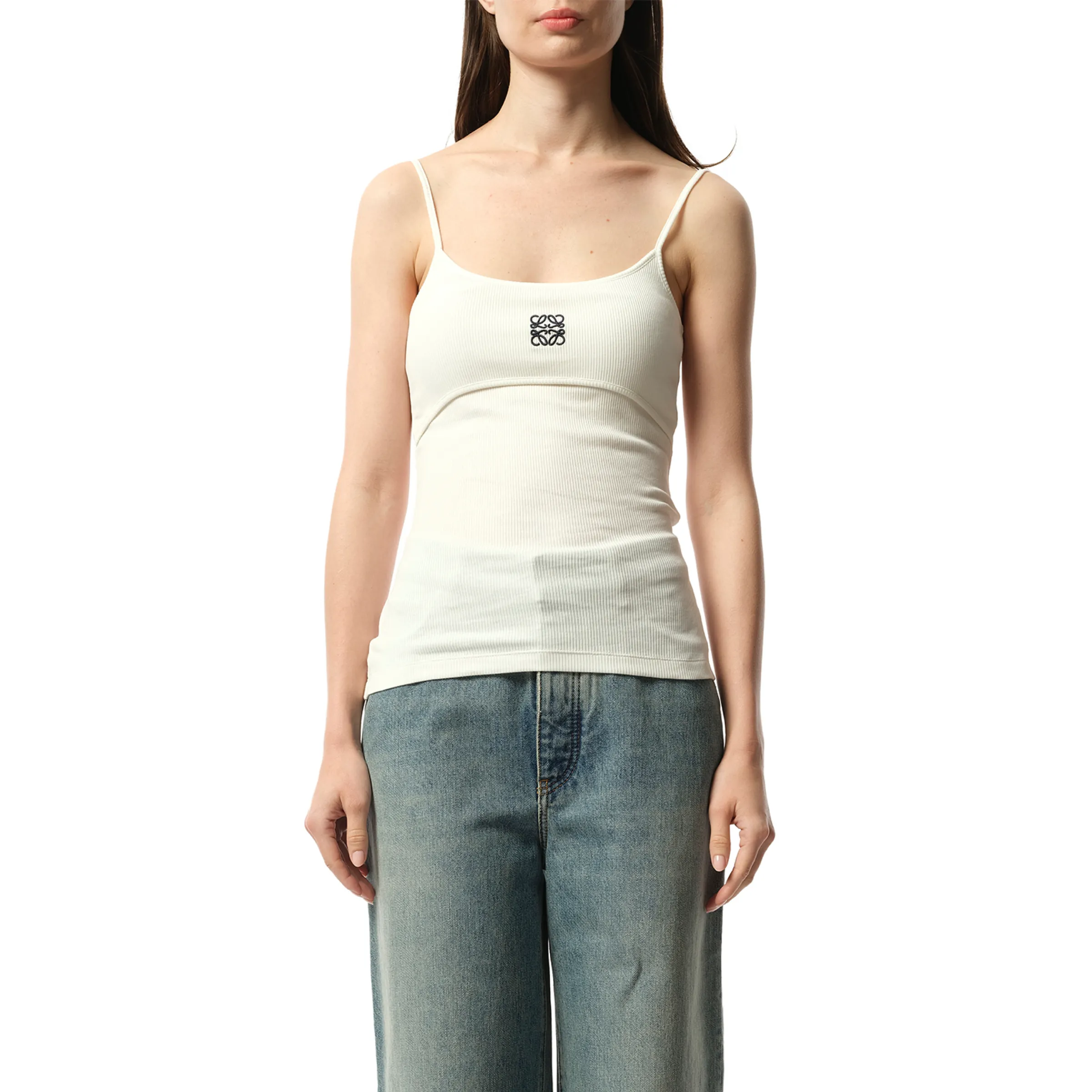 Anagram Strappy Top in White sold by MARAIS