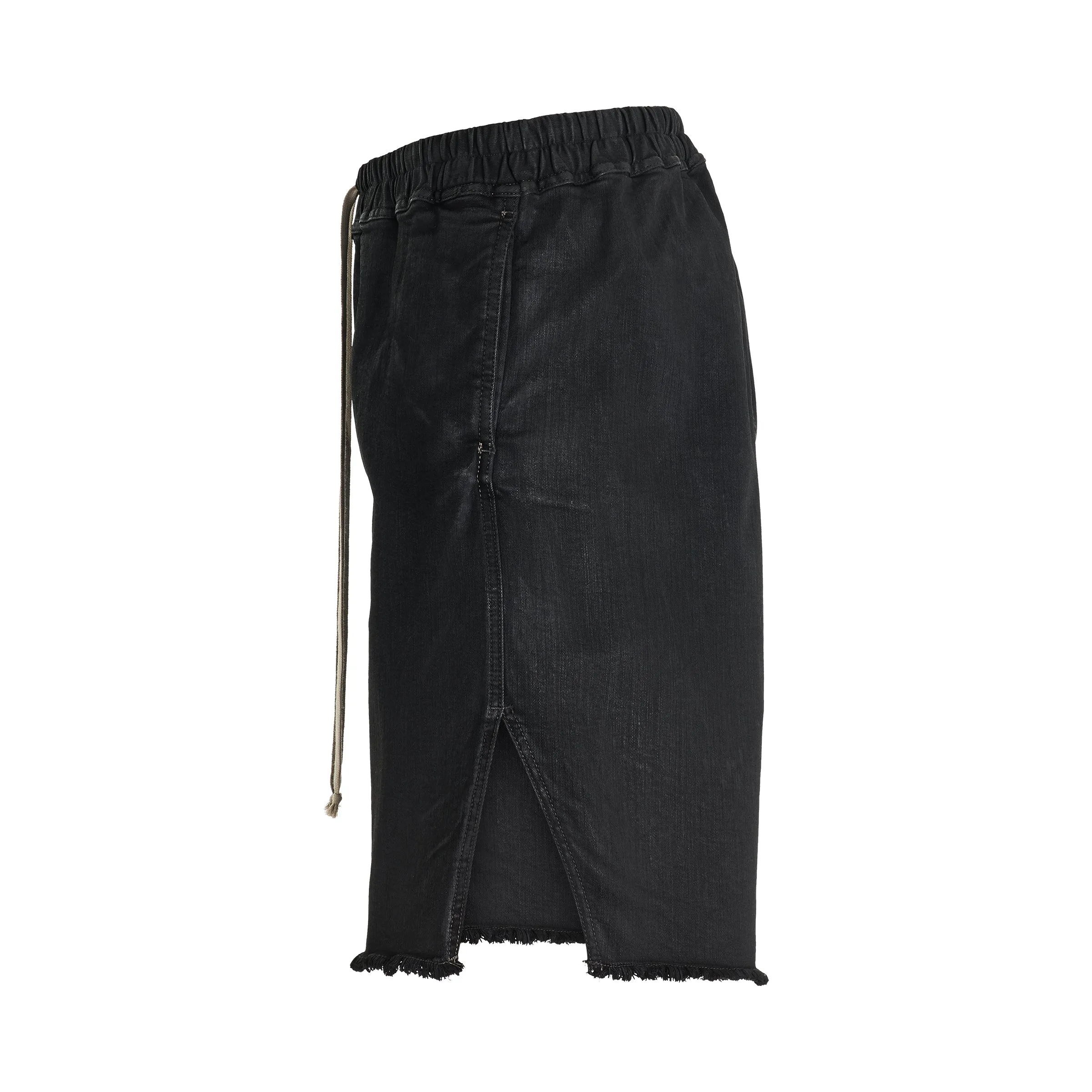 Long Boxers Shorts in Black Wax sold by MARAIS product image thumbnail 3