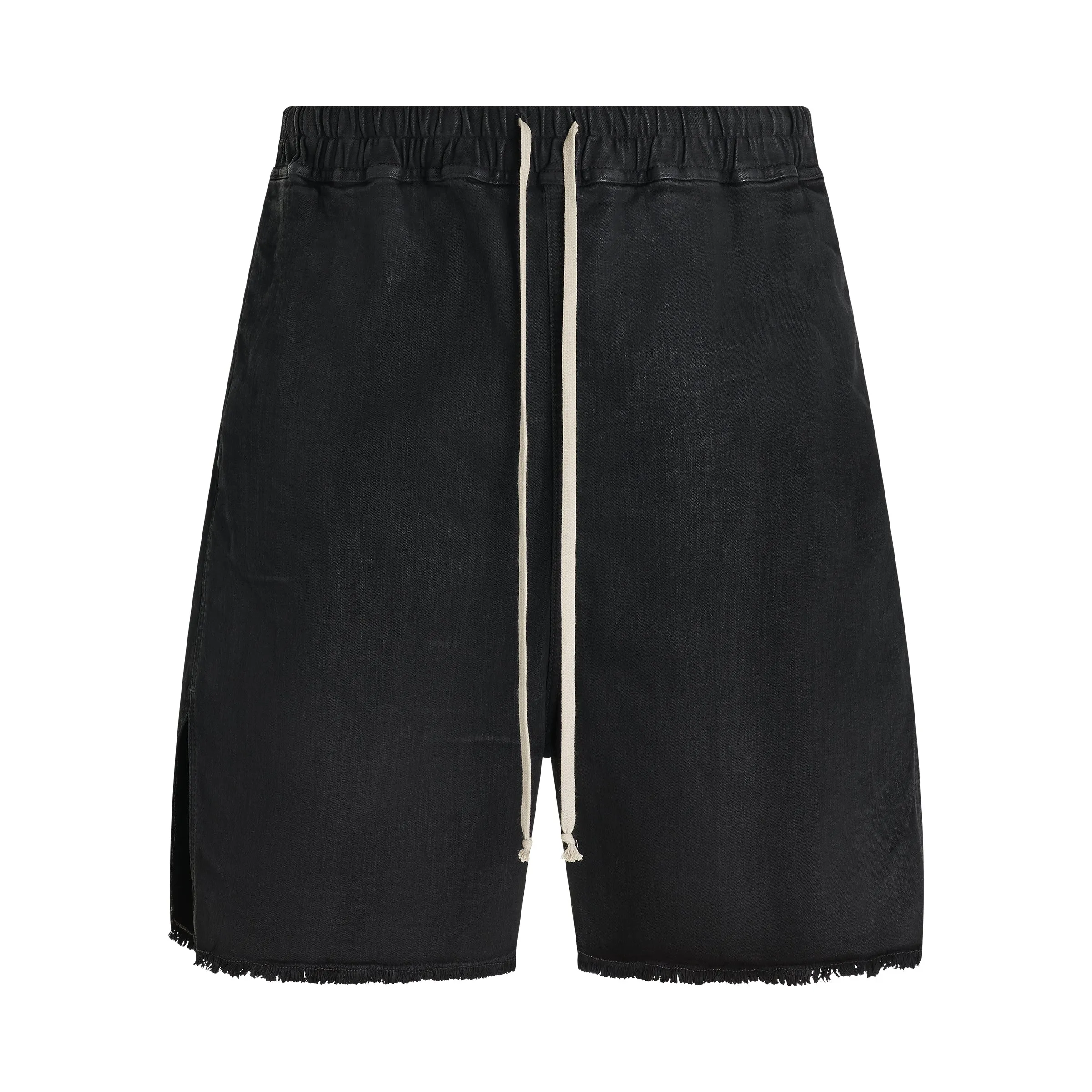 Long Boxers Shorts in Black Wax sold by MARAIS