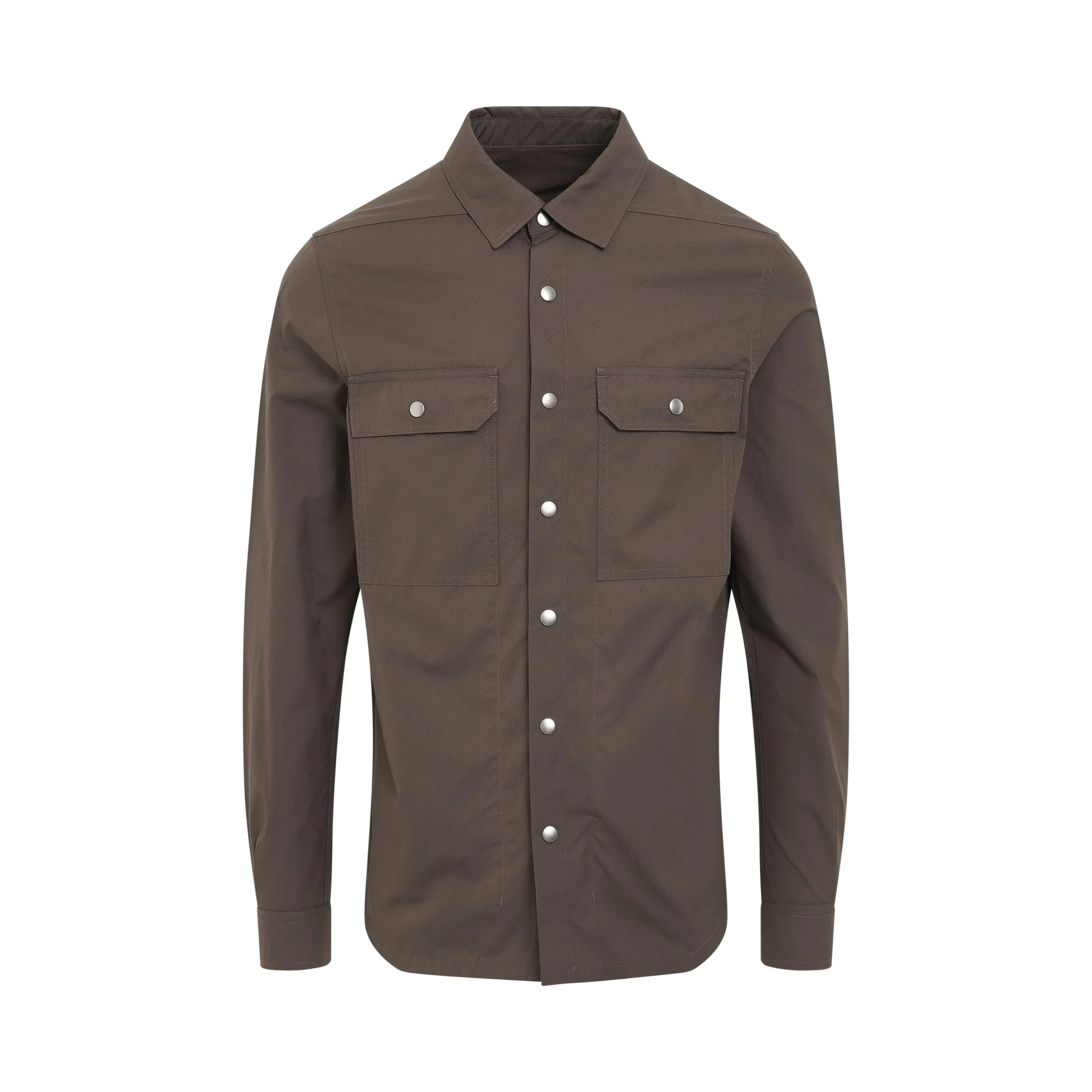 Woven Outershirt Jacket in Dust sold by MARAIS