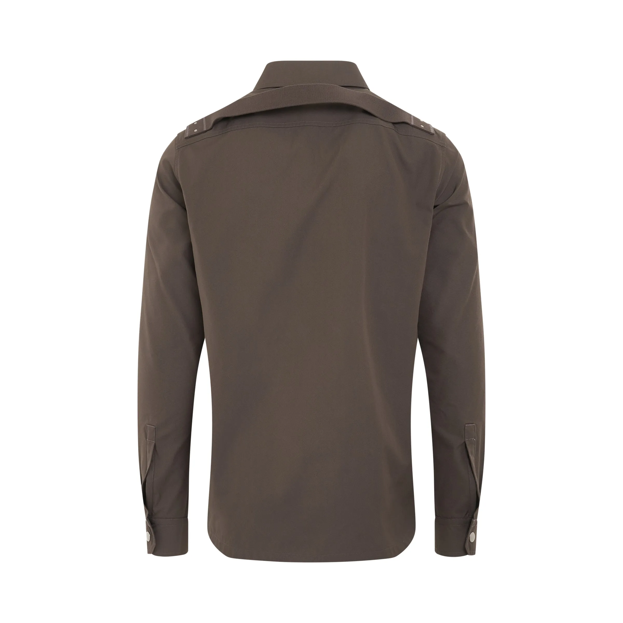 Woven Outershirt Jacket in Dust sold by MARAIS product image thumbnail 4